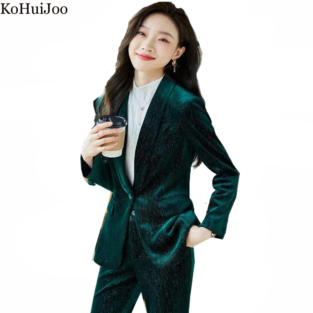 Женский бархатный блейзер KoHuiJoo, осень 2022, модная новинка, корейский стиль, деловой облегающий элегантный пиджак, женское повседневное пальто для офиса
Женский бархатный блейзер KoHuiJoo, осень 2022, модная новинка, корейский стиль, деловой облегающий элегантный пиджак, женское повседневное пальто для офиса