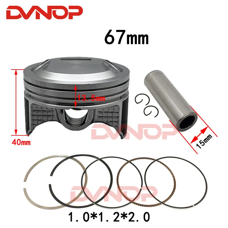67mm 233cc Piston Ring Kit Set For Honda CRF230F CRF 230F CRF230 F 2007-2015
67mm 233cc Piston Ring Kit Set For Honda CRF230F CRF 230F CRF230 F 2007-2015