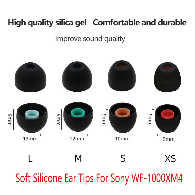 Soft Silicone Ear Tips For Sony WF-1000XM4 Protective Earbuds Anti-allergic Ear Plugs Avoid Falling Off Ear Pads Cover
Soft Silicone Ear Tips For Sony WF-1000XM4 Protective Earbuds Anti-allergic Ear Plugs Avoid Falling Off Ear Pads Cover
