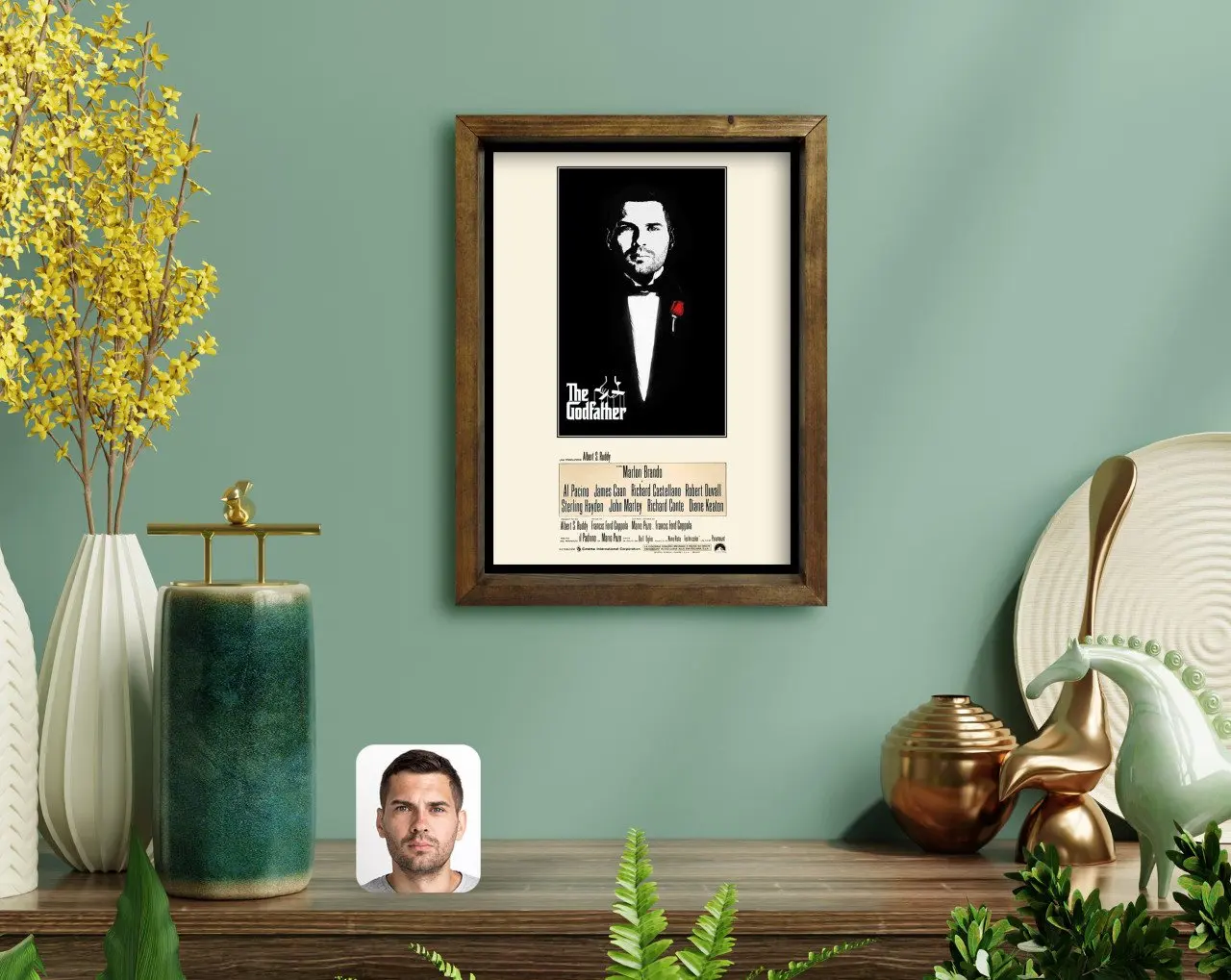 Personalized Custom Godfather Godfather Design Natural Solid Wood Framed Tablo-5
Personalized Custom Godfather Godfather Design Natural Solid Wood Framed Tablo-5