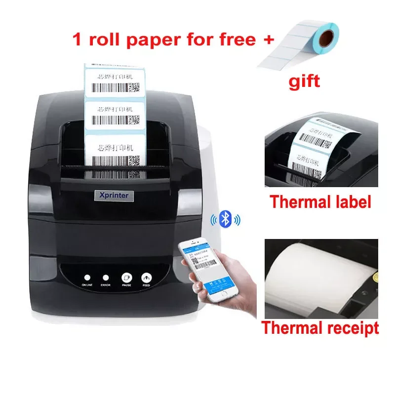 NEW2023 2022 127MM/S USB Port 20mm-80mm Barcode Label Printer Sticker Printer Thermal Barcode Printer 58mm or 80mm Thermal Recei
NEW2023 2022 127MM/S USB Port 20mm-80mm Barcode Label Printer Sticker Printer Thermal Barcode Printer 58mm or 80mm Thermal Recei