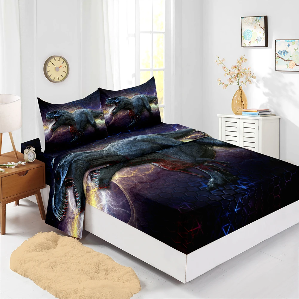 Dinosaur Boys Fitted Sheet Set Twin 3D Bed Fitted Sheet Pillowcase Comfortable Microfiber Dinosaur Fossil Bed Fitted Sheet Set 
Dinosaur Boys Fitted Sheet Set Twin 3D Bed Fitted Sheet Pillowcase Comfortable Microfiber Dinosaur Fossil Bed Fitted Sheet Set