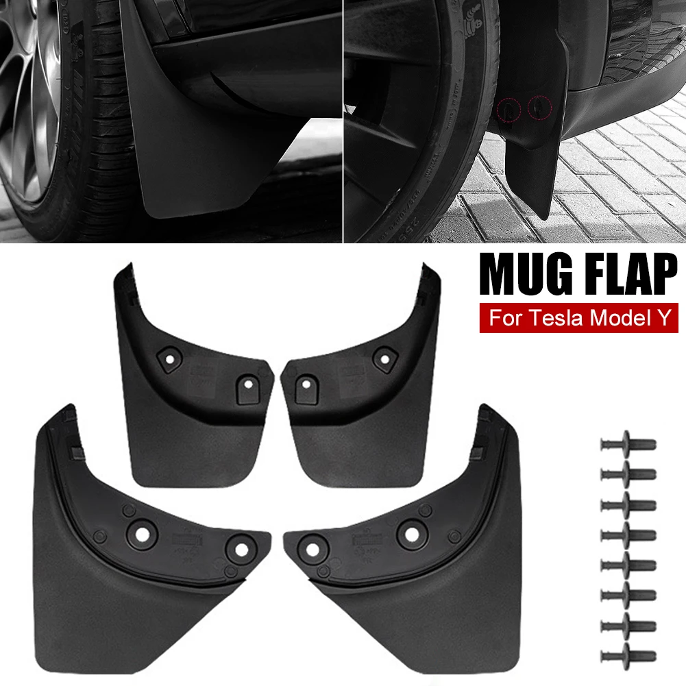 For Tesla Model Y Mud Flaps Splash Guards Front Rear Wheels Mud Protector Splash Panel Against Snow Mud Sand Rock All Weather
For Tesla Model Y Mud Flaps Splash Guards Front Rear Wheels Mud Protector Splash Panel Against Snow Mud Sand Rock All Weather