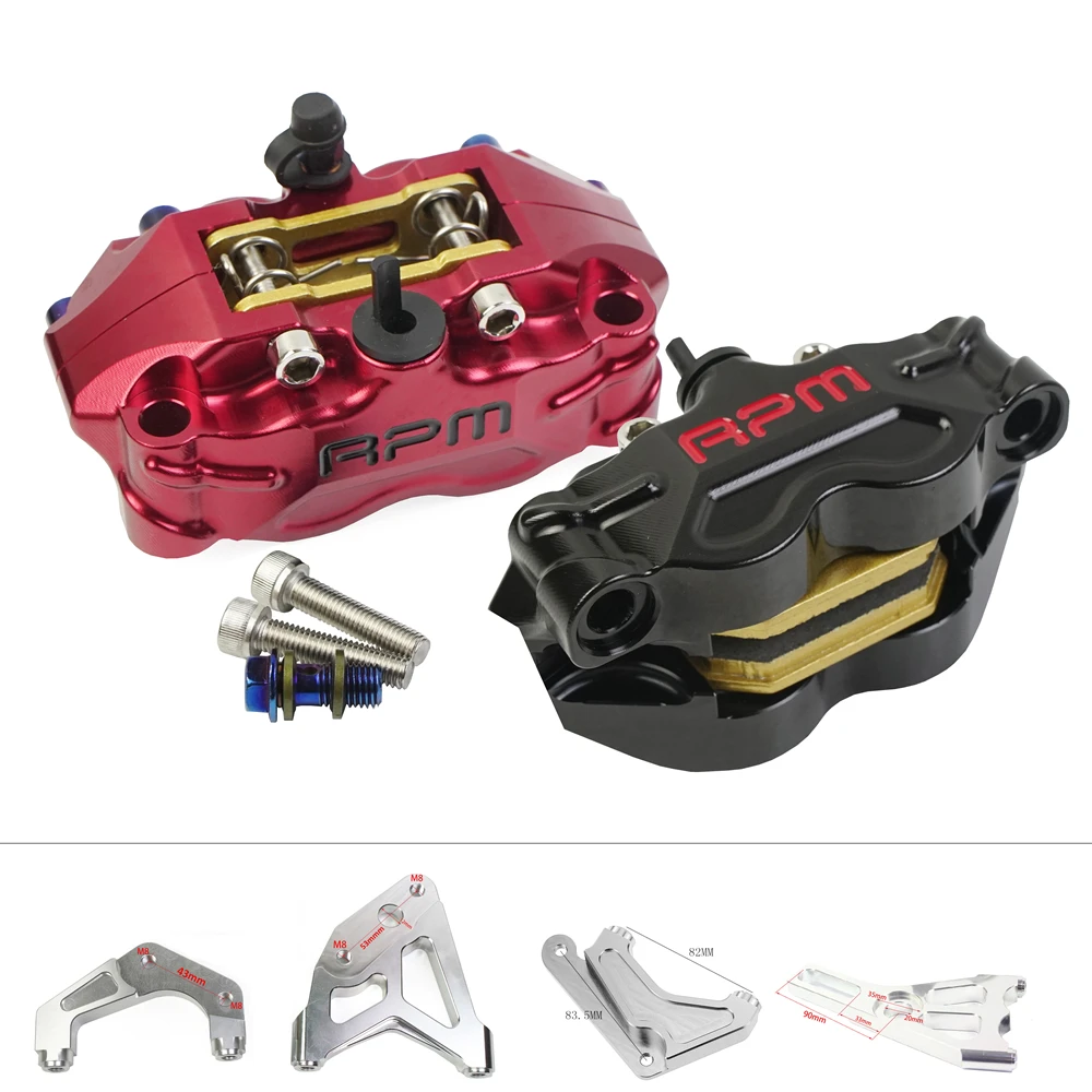 4 piston RPM disk caliper motorcycle brake caliper 220 200mm universal 82mm radial mounting for dirtbike pitbike pcx125 ltz400
4 piston RPM disk caliper motorcycle brake caliper 220 200mm universal 82mm radial mounting for dirtbike pitbike pcx125 ltz400