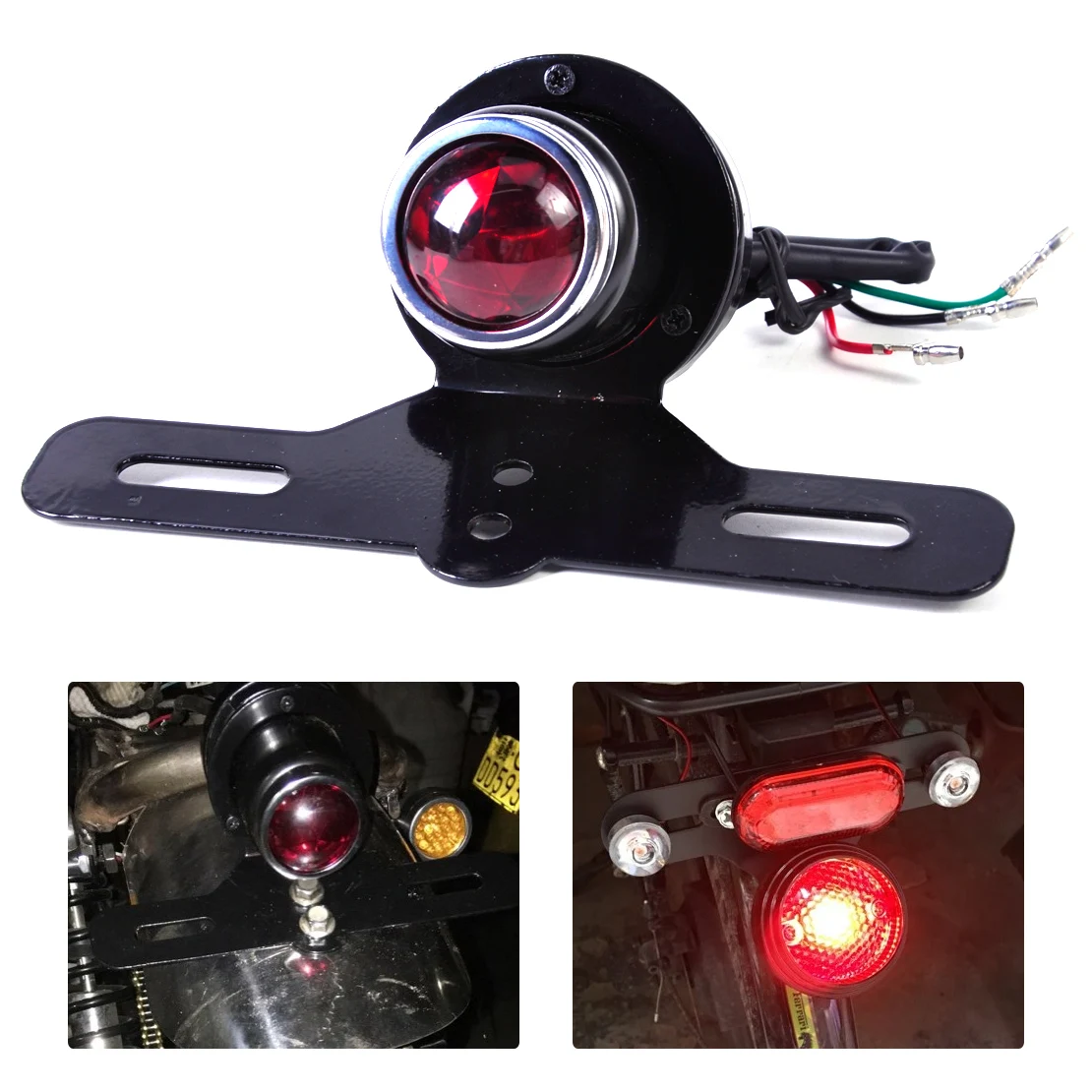 New Motorcycle Rear Tail Brake Light License Plate Bracket Lamp For Harley Honda Custom Kawasaki Yamaha Bikes Chooper Bobber
New Motorcycle Rear Tail Brake Light License Plate Bracket Lamp For Harley Honda Custom Kawasaki Yamaha Bikes Chooper Bobber