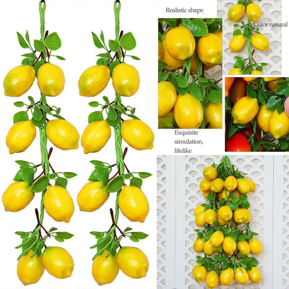 2 Strings Artificial Lemon Modle 52CM Decor Fruit Garden Home Ornaments PU Styrofoam Teaching aids Wall Useful New
2 Strings Artificial Lemon Modle 52CM Decor Fruit Garden Home Ornaments PU Styrofoam Teaching aids Wall Useful New