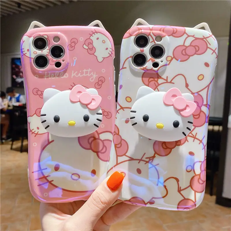 Cute Cartoon Pink Hello kitty Phone holder TPU Phone Case For iPhone XR XsMax 8Plus 11 12 13 13 Pro Max Cover
Cute Cartoon Pink Hello kitty Phone holder TPU Phone Case For iPhone XR XsMax 8Plus 11 12 13 13 Pro Max Cover
