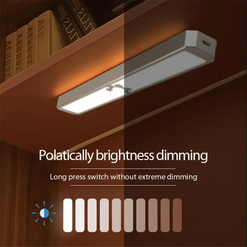 

Dimmable Night Light Human Body Infrared Induction Cabinet Light Bar LED Wireless Magnetic Touch Smart Bedroom Wardrobe Corridor