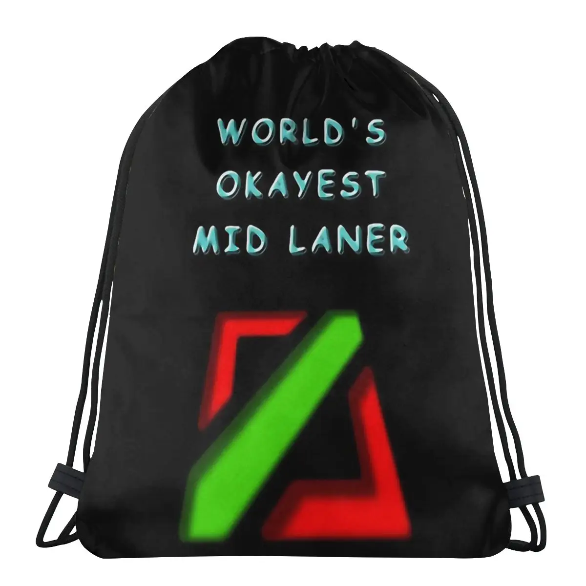 Okayest в мире Mid Laner League Of Legends, игровой принт LOL, рюкзак на шнурке для хранения, дорожная сумка для подростков, многофункциональный карман
Okayest в мире Mid Laner League Of Legends, игровой принт LOL, рюкзак на шнурке для хранения, дорожная сумка для подростков, многофункциональный карман