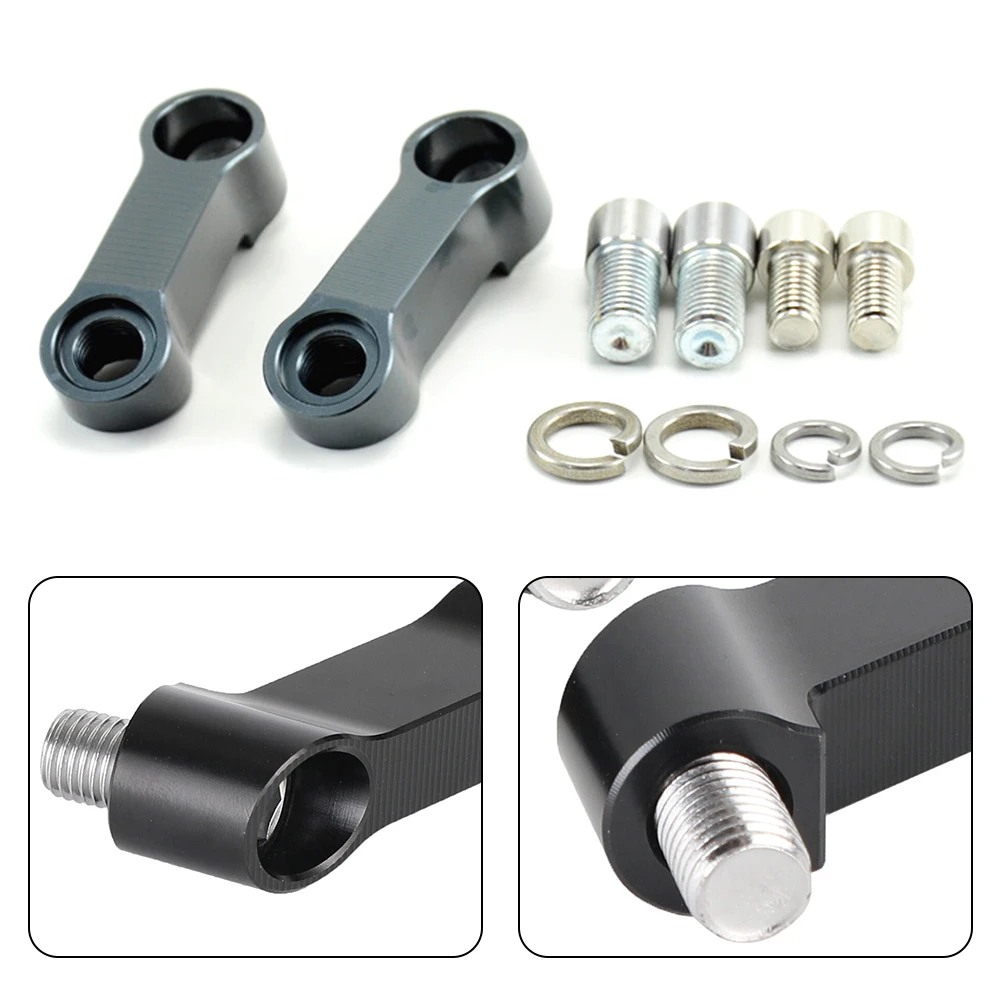 2pcs BLACK 10MM MOTORCYCLE MIRROR RISER EXTENDER MOTORBIKE ADAPTOR ADAPTER For Raising & Extending Mirrors Universal Fitment
2pcs BLACK 10MM MOTORCYCLE MIRROR RISER EXTENDER MOTORBIKE ADAPTOR ADAPTER For Raising & Extending Mirrors Universal Fitment