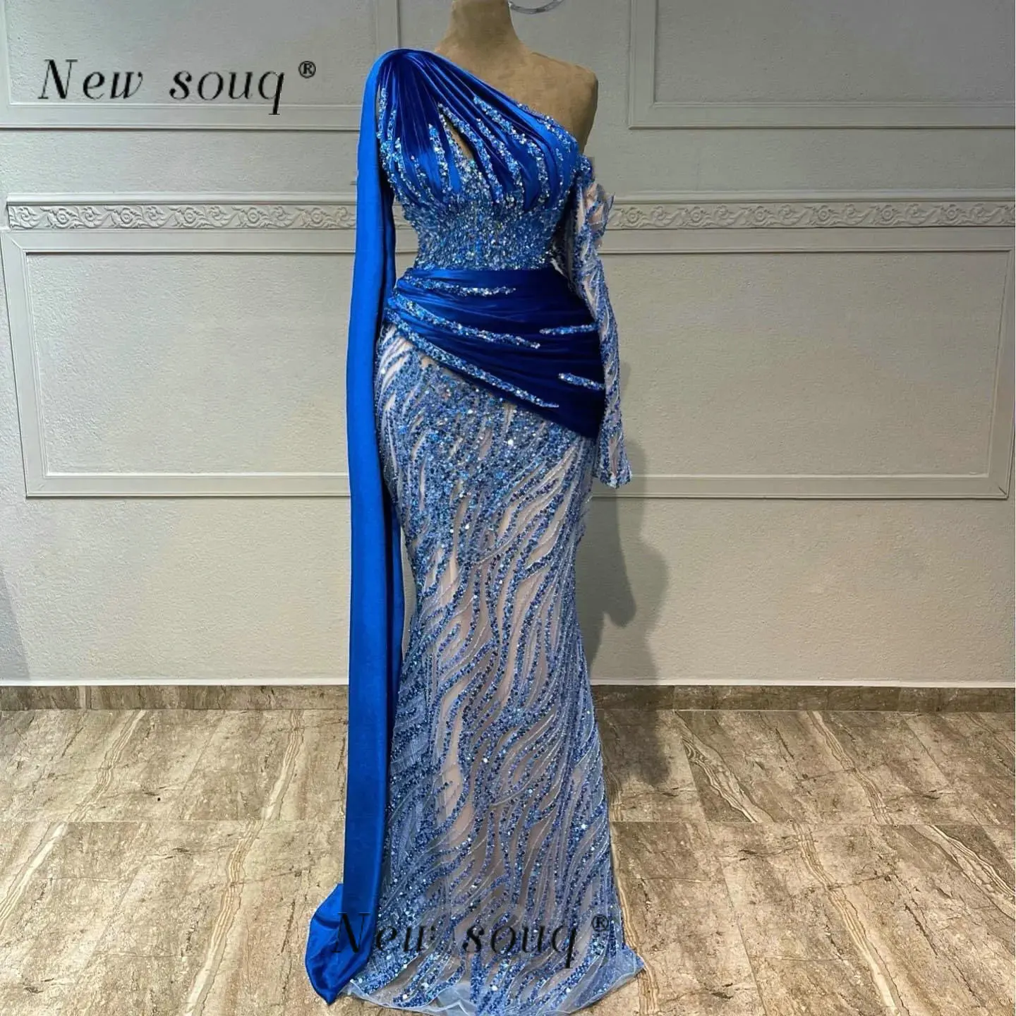 Royal Blue One Shoulder Mermaid Evening Dresses Sequined Formal Women Second Reception Birthday Engagement Events Party Gowns
Royal Blue One Shoulder Mermaid Evening Dresses Sequined Formal Women Second Reception Birthday Engagement Events Party Gowns