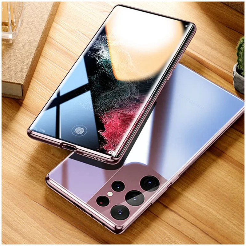 For Samsung Galaxy S23 S22 S21 S20 Phone Case Metal Magnetic Double Sided Glass Anti Peep All Inclusive Protective Cases
For Samsung Galaxy S23 S22 S21 S20 Phone Case Metal Magnetic Double Sided Glass Anti Peep All Inclusive Protective Cases