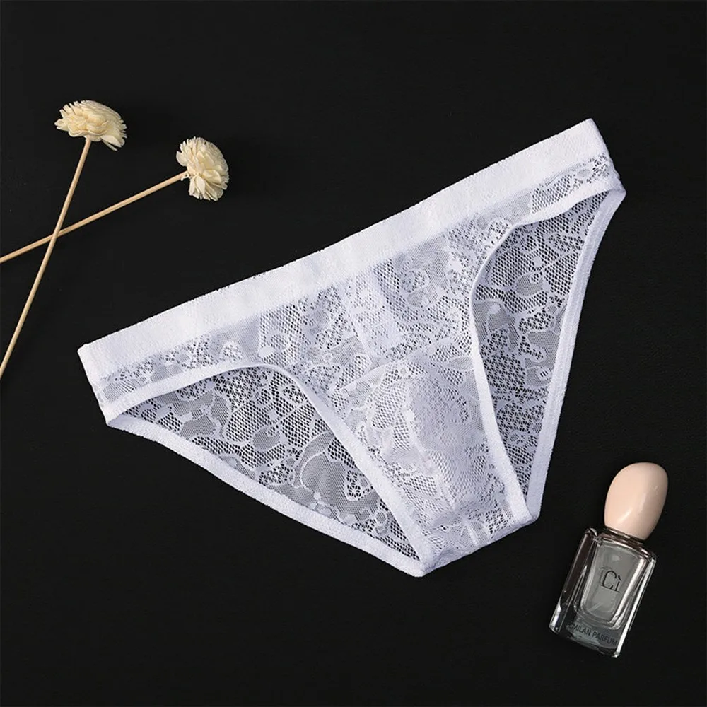 Men Lace Transparent Briefs Fashionable Ultra-thin Mesh Underwear For Man Ice Silk Breathable Underpants Low Waist Bottoms Male
Men Lace Transparent Briefs Fashionable Ultra-thin Mesh Underwear For Man Ice Silk Breathable Underpants Low Waist Bottoms Male