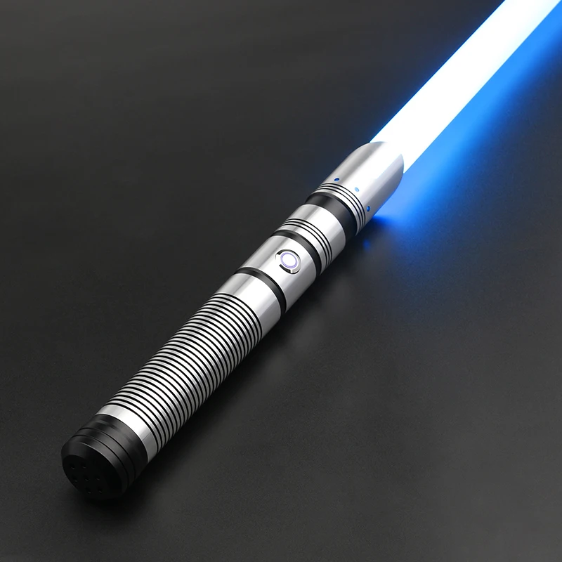 

CXSABER RGB Smooth Lightsaber 16 Soundfonts Blaster Lock Up Metal Handle 82cm Blade Heavy Fighting Pixel Laser Jedi Sword Toys