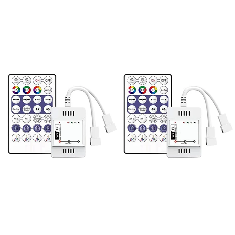 2X DC5V-24V 28 Key RF Controller Wifi APP Music Voice Remote Control For WS2812B WS2811 RGB LED Strip Light Home Dimmer
2X DC5V-24V 28 Key RF Controller Wifi APP Music Voice Remote Control For WS2812B WS2811 RGB LED Strip Light Home Dimmer