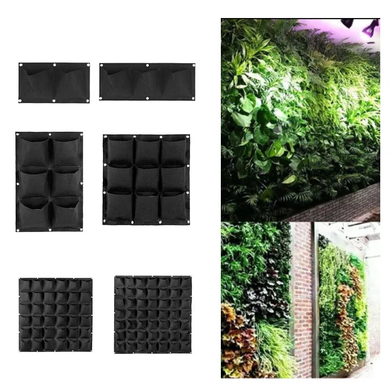 4 9 25 72 pocket vertical garden wall plant Grow Bags Planting black Hanging Planter pots tools fabric flower indoor home jardin
4 9 25 72 pocket vertical garden wall plant Grow Bags Planting black Hanging Planter pots tools fabric flower indoor home jardin