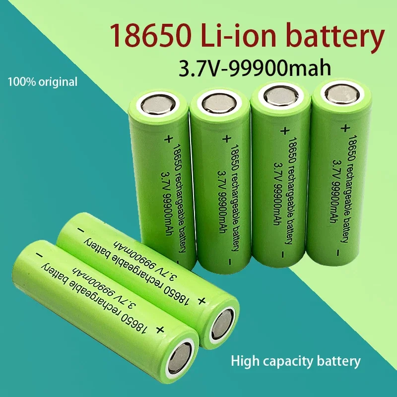 Original 18650 Battery 99900mah 3.7 V 18650 Lithium Rechargeable Battery For Flashlight Batteries Toy/electrical Charging
Original 18650 Battery 99900mah 3.7 V 18650 Lithium Rechargeable Battery For Flashlight Batteries Toy/electrical Charging