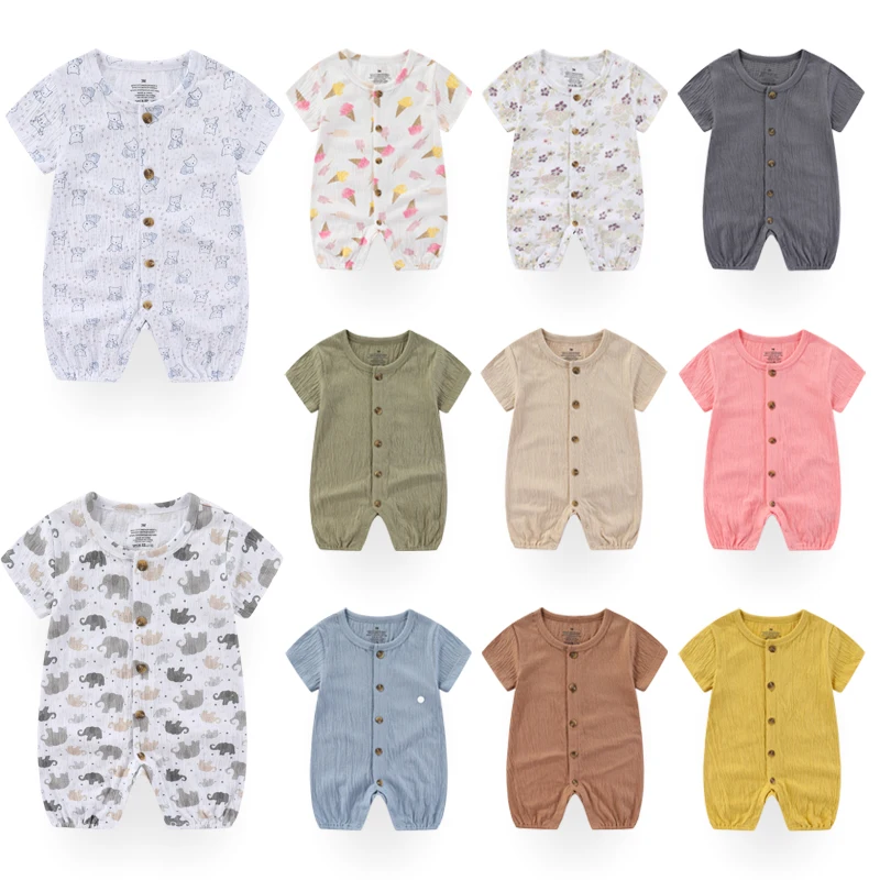 Unisex Baby Bodysuits Short Sleeve Newborn Boy Girl Boxer Jumpsuit Summer Infant Onesies Clothes
Unisex Baby Bodysuits Short Sleeve Newborn Boy Girl Boxer Jumpsuit Summer Infant Onesies Clothes