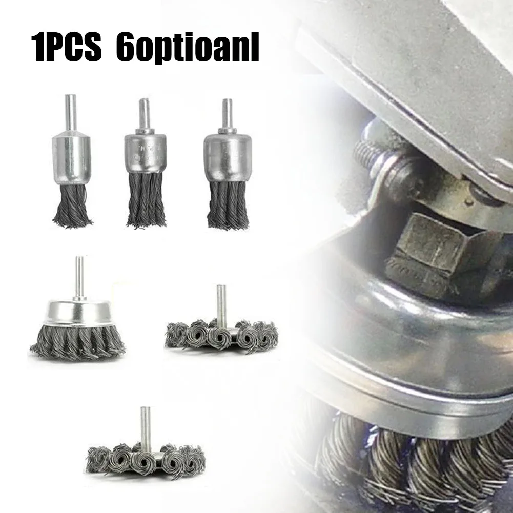 1 Pcs Rust Removal Polishing Brush Cleaning Tools Stainless Steel Wire Brush Wheel 20-100mm W/ 6mm Shank For Metal Polishing
1 Pcs Rust Removal Polishing Brush Cleaning Tools Stainless Steel Wire Brush Wheel 20-100mm W/ 6mm Shank For Metal Polishing