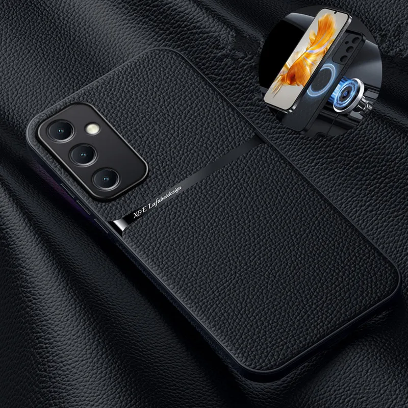 Чехол для Samsung Galaxy A55 5G роскошный кожаный чехол с магнитной застежкой 55 SM-A556B/DS