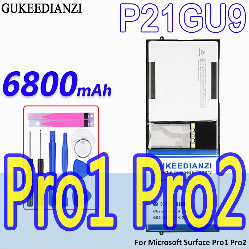 Аккумулятор большой емкости GUKEEDIANZI P21GU9 6800 мАч для Microsoft Surface Pro1 Pro2 Bateria
Аккумулятор большой емкости GUKEEDIANZI P21GU9 6800 мАч для Microsoft Surface Pro1 Pro2 Bateria
