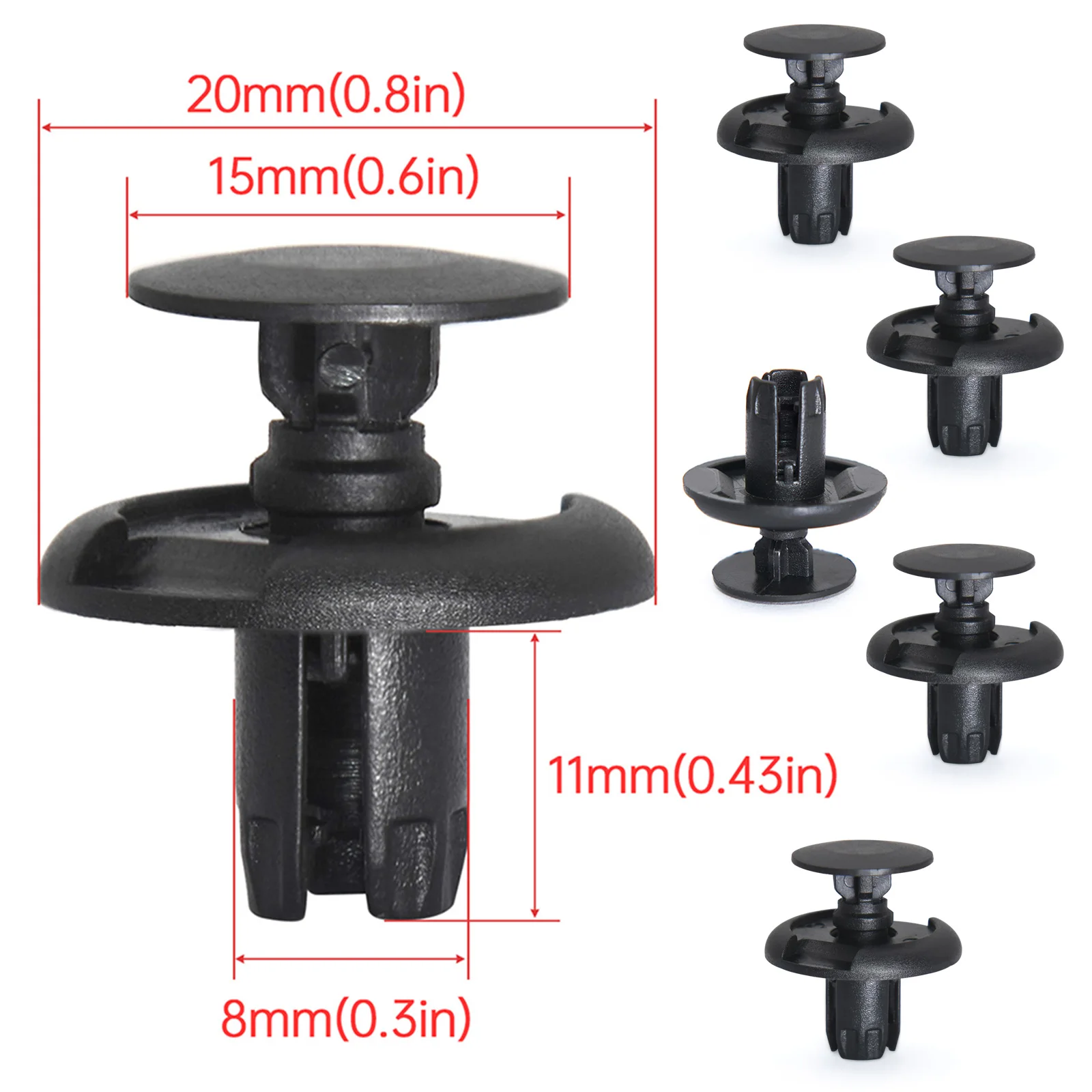 10/20/30/40pcs Auto Bumper Fastener 8mm Hole Rivet Retainer Push Engine Cover Car Door Trim Panel Clip Fasteners for All Car
10/20/30/40pcs Auto Bumper Fastener 8mm Hole Rivet Retainer Push Engine Cover Car Door Trim Panel Clip Fasteners for All Car