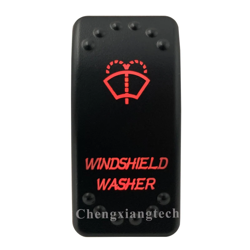 12V 20A / 24V 10A 5 Pins SPST Red Led Momentary On Off Rocker Switch - Windshield Washer - Waterproof for Car Boat Truck
12V 20A / 24V 10A 5 Pins SPST Red Led Momentary On Off Rocker Switch - Windshield Washer - Waterproof for Car Boat Truck