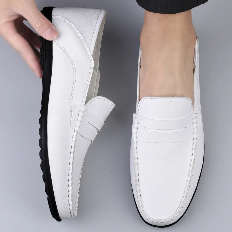 Spring Autumn Men Casual Shoes Fashion Handmade Microfiber Loafers Comfortable Breathable Non-Slip Rubber Sole Flat Shoes
Spring Autumn Men Casual Shoes Fashion Handmade Microfiber Loafers Comfortable Breathable Non-Slip Rubber Sole Flat Shoes