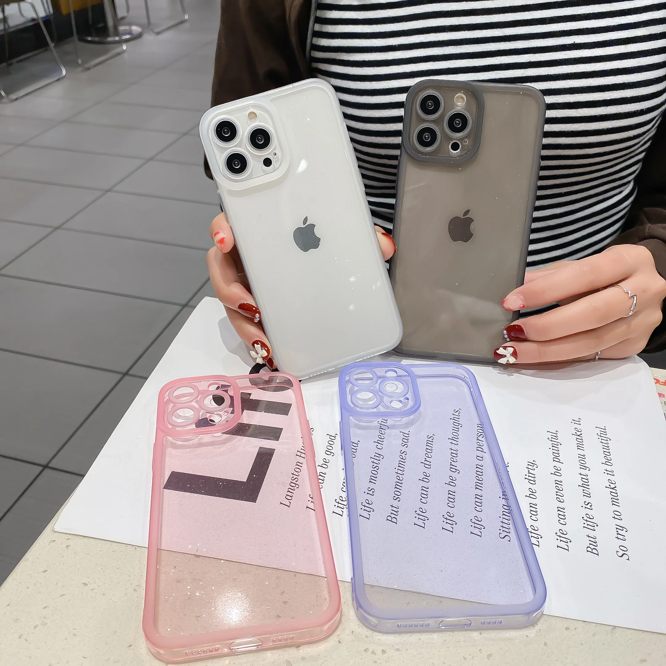 moskado Transparent Glitter Phone Case For iPhone 11 Pro Max 12 13 X XR XS Max 7 8 7Plus Soft Silicone TPU Phone Back Case Cover
moskado Transparent Glitter Phone Case For iPhone 11 Pro Max 12 13 X XR XS Max 7 8 7Plus Soft Silicone TPU Phone Back Case Cover