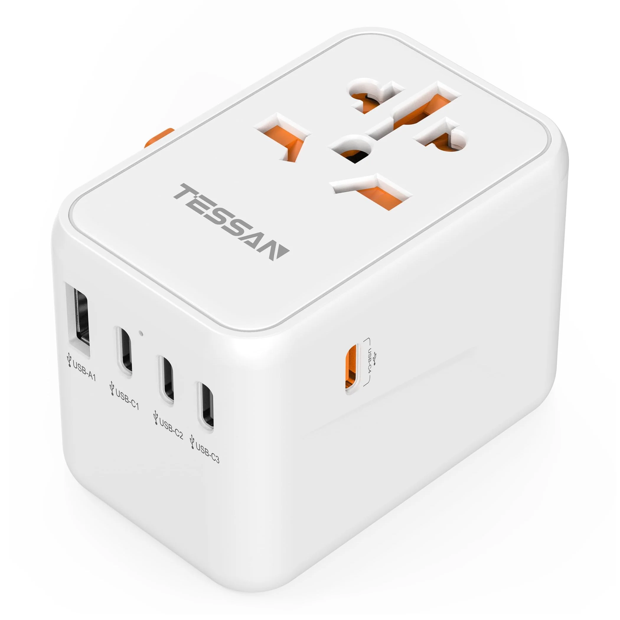 Универсальный адаптер для путешествий TESSAN 65 Вт GaN с USB портом Тип C, адаптер питания для быстрой зарядки по всему миру, вилка EU/UK/USA/AUS для путешествий
Универсальный адаптер для путешествий TESSAN 65 Вт GaN с USB портом Тип C, адаптер питания для быстрой зарядки по всему миру, вилка EU/UK/USA/AUS для путешествий