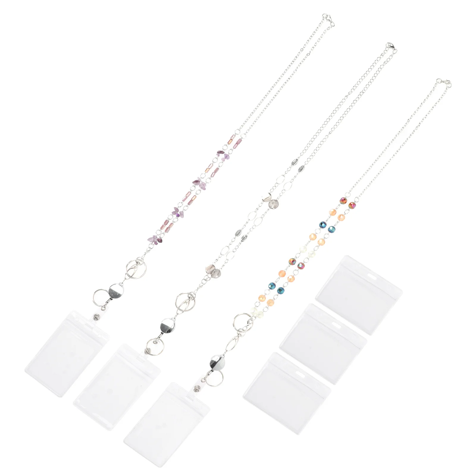Badge Id Holder Beads Chain Necklace Retractable Lanyard Balled Crystal Clip Holders Clips Badges Beaded Metal Nurse Reel Neck
Badge Id Holder Beads Chain Necklace Retractable Lanyard Balled Crystal Clip Holders Clips Badges Beaded Metal Nurse Reel Neck