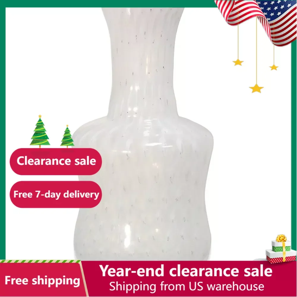 Room Decor Vase - White on White Swirl Glass Vase Room Decoration Accessories Ornaments for Home Decorations Vases Garden
Room Decor Vase - White on White Swirl Glass Vase Room Decoration Accessories Ornaments for Home Decorations Vases Garden