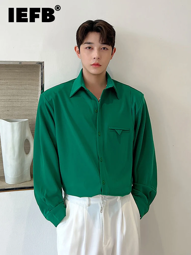 IEFB Luxury Loose Casual Solid Color Men's Shirt Long Sleeved Temperament Korean Fashion 2023 Turn-down Collar Male Tops 9A4653
IEFB Luxury Loose Casual Solid Color Men's Shirt Long Sleeved Temperament Korean Fashion 2023 Turn-down Collar Male Tops 9A4653