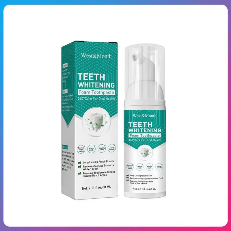 Whitening Toothpaste Mousse Foam Teeth Deep Cleaning Removal Plaque Stain Natural Mouth Wash Freshen Breath Oral Hygiene Care
Whitening Toothpaste Mousse Foam Teeth Deep Cleaning Removal Plaque Stain Natural Mouth Wash Freshen Breath Oral Hygiene Care