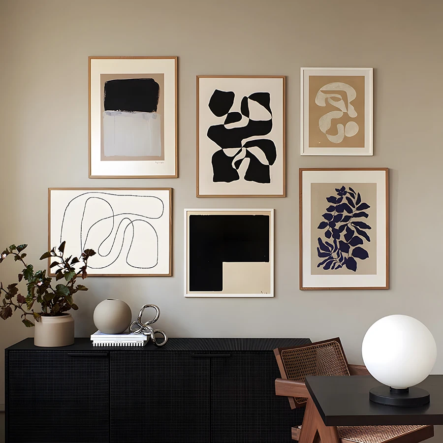 Art Poster Geometric Line Leaf Nordic Style Black and White Retro Shapes Canvas Print Wall Pictures Interior Paintings Decor
Art Poster Geometric Line Leaf Nordic Style Black and White Retro Shapes Canvas Print Wall Pictures Interior Paintings Decor