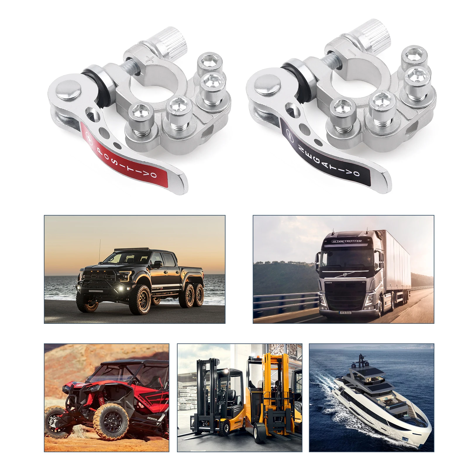 Mictuning 2Pcs Battery Terminal Connectors Positive Negative Car Battery Terminals Clamp Connector Quick Release Disconnect
Mictuning 2Pcs Battery Terminal Connectors Positive Negative Car Battery Terminals Clamp Connector Quick Release Disconnect