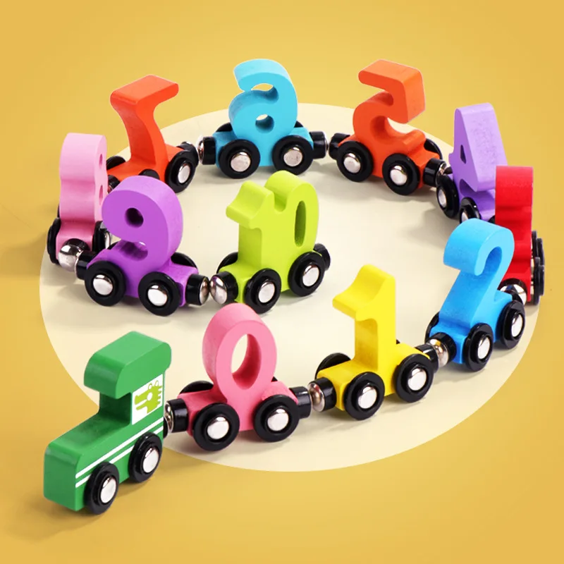 12 Pcs Wooden Train Set Toddlers Magnetic Number Train Toys Engine Train Cars Montessori Educational Toys
12 Pcs Wooden Train Set Toddlers Magnetic Number Train Toys Engine Train Cars Montessori Educational Toys