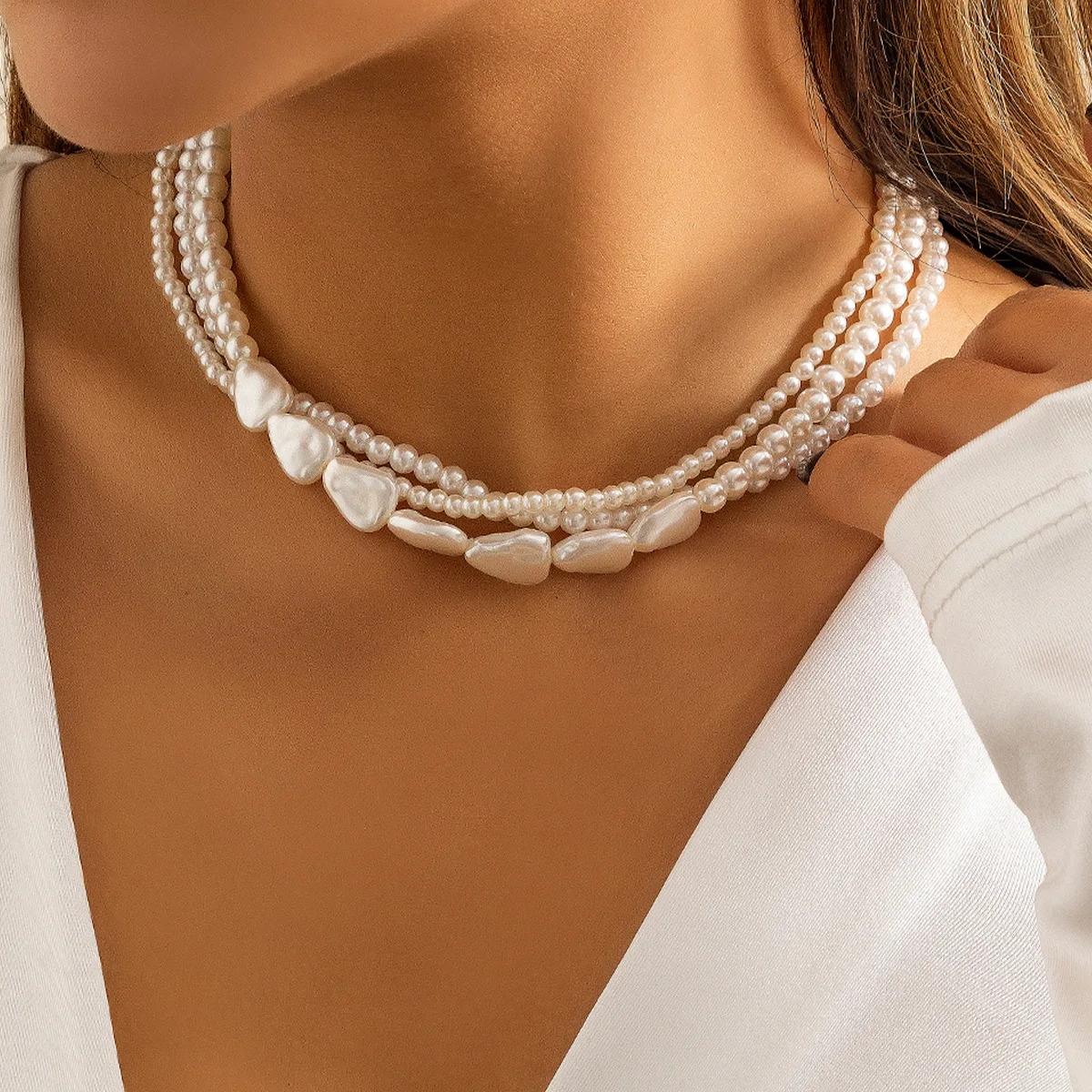 Retro Simulated Pearls Collar Chokers Statement Necklace Jewelry For Women Dress Accessories
Retro Simulated Pearls Collar Chokers Statement Necklace Jewelry For Women Dress Accessories