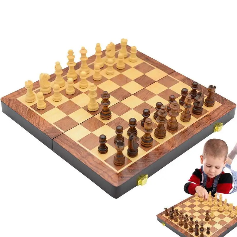 Wooden Folding Magnetic Chess Handmade Portable Travel Chess Board Game Set Funny Beginner Chess Set For Kids And Adults
Wooden Folding Magnetic Chess Handmade Portable Travel Chess Board Game Set Funny Beginner Chess Set For Kids And Adults