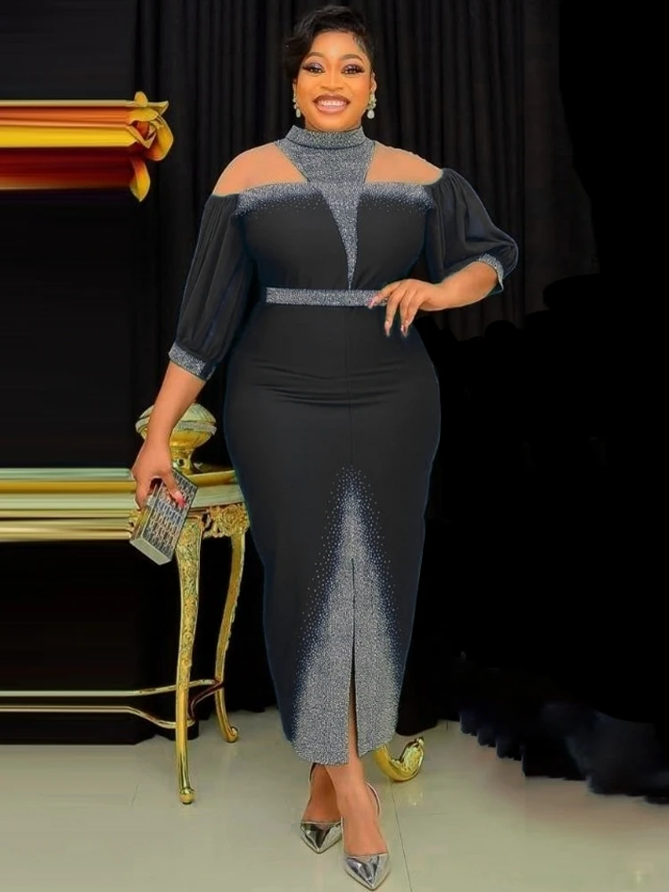 African Dresses For Women Elegant Party Event Pearl Three Quarters Sleeve Stretch Luxury Formal Cocktail Africa Clothing Evening
African Dresses For Women Elegant Party Event Pearl Three Quarters Sleeve Stretch Luxury Formal Cocktail Africa Clothing Evening