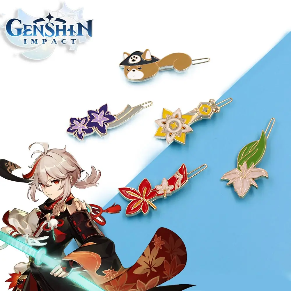 New Genshin Impact Hairpin Hairwear Keadehara Kazuha Venti Mona Albedo Cosplay Prop Headpin Brooch For Girl Head Accessories
New Genshin Impact Hairpin Hairwear Keadehara Kazuha Venti Mona Albedo Cosplay Prop Headpin Brooch For Girl Head Accessories