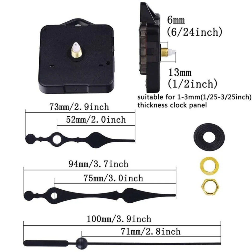 New Set Durable Clock Movement Creative Decoration Hand Hanging DIY Mechanism Powered Quartz Repair Replacement
New Set Durable Clock Movement Creative Decoration Hand Hanging DIY Mechanism Powered Quartz Repair Replacement