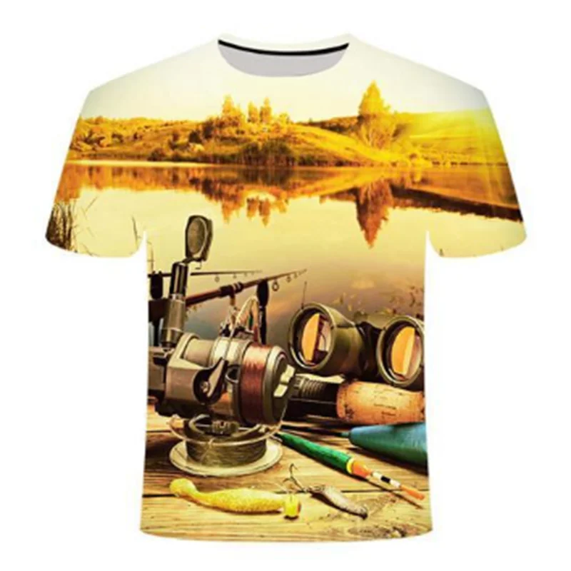 Fishing leisure T-shirt new 3D fish print T-shirt men's O-neck T-shirt summer short-sleeved T-shirt anime T-shirt clothing
Fishing leisure T-shirt new 3D fish print T-shirt men's O-neck T-shirt summer short-sleeved T-shirt anime T-shirt clothing