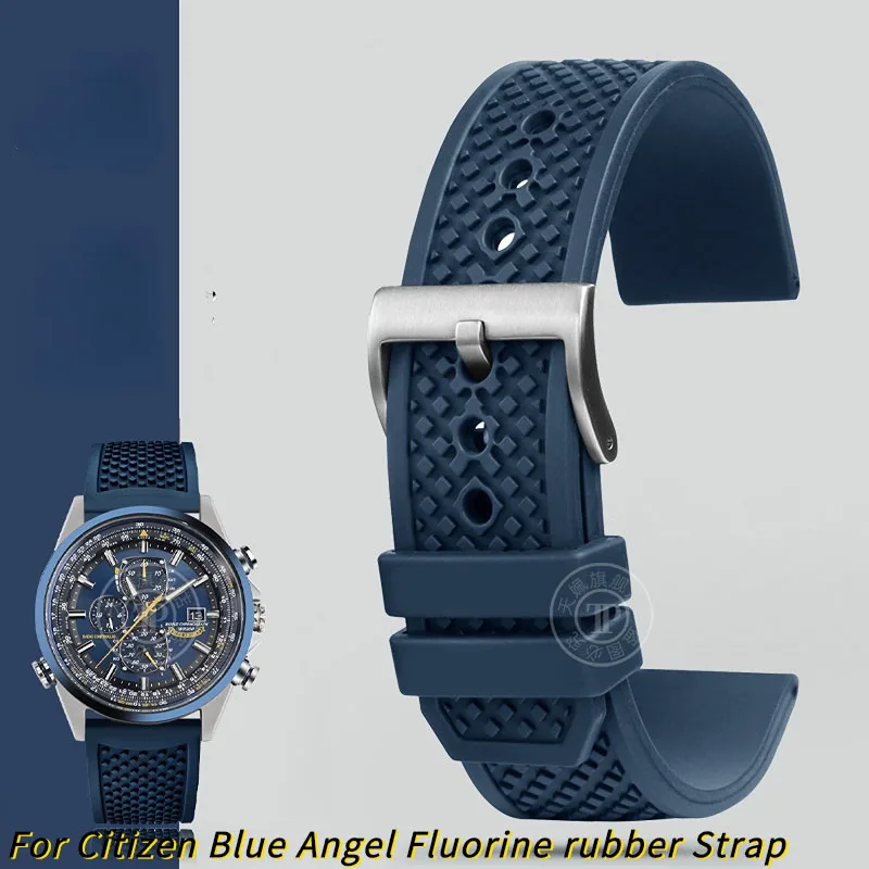 For Citizen Blue Angel AT8020 first generation watchband AT8020-54L fluoro rubber Strap waterproof blue watch band accessories
For Citizen Blue Angel AT8020 first generation watchband AT8020-54L fluoro rubber Strap waterproof blue watch band accessories