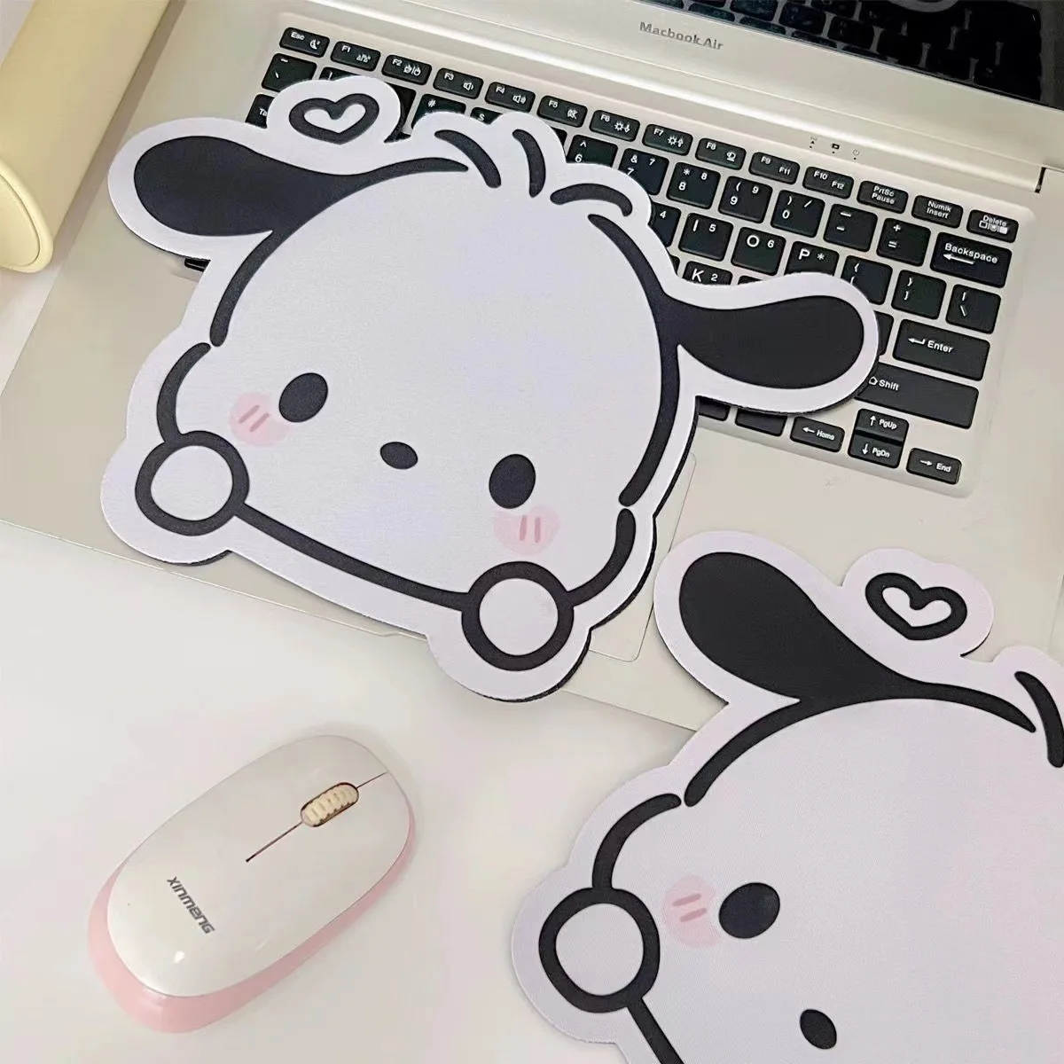 Kawaii Pochacco Mouse Pad Creative Portable Shaped Computer Thickened Pad Cartoon Household Goods Sanrio Accessories girl Gift
Kawaii Pochacco Mouse Pad Creative Portable Shaped Computer Thickened Pad Cartoon Household Goods Sanrio Accessories girl Gift