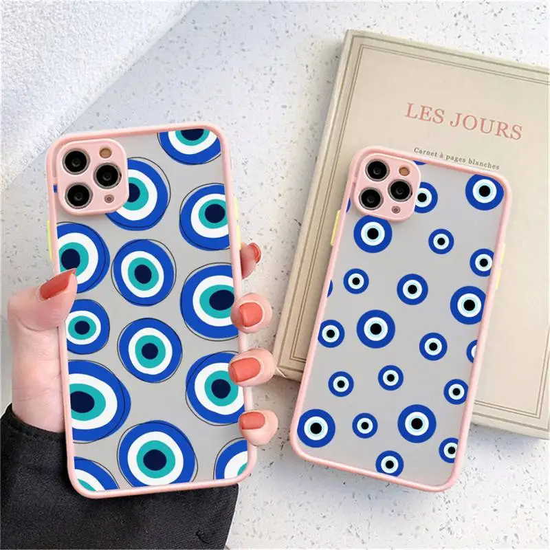 YNDFCNB Lucky Eye Blue Evil Eye Print Phone Case for iPhone X XR XS 7 8 Plus 11 12 13 pro MAX 13mini Translucent Matte Case
YNDFCNB Lucky Eye Blue Evil Eye Print Phone Case for iPhone X XR XS 7 8 Plus 11 12 13 pro MAX 13mini Translucent Matte Case