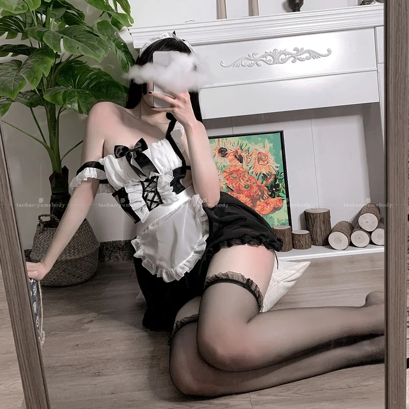 Hollow Out Lolita Gothic Women Anime Sexy Maid Dress Cute Backless Tempatation Servant Kawaii Cosplay Costumes Lovely Nightdress
Hollow Out Lolita Gothic Women Anime Sexy Maid Dress Cute Backless Tempatation Servant Kawaii Cosplay Costumes Lovely Nightdress