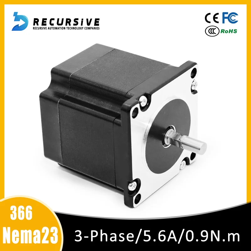 Three phase stepper motor 57 motor bygh NEMA 23 56mm for CNC engraving and milling machine manipulator
Three phase stepper motor 57 motor bygh NEMA 23 56mm for CNC engraving and milling machine manipulator