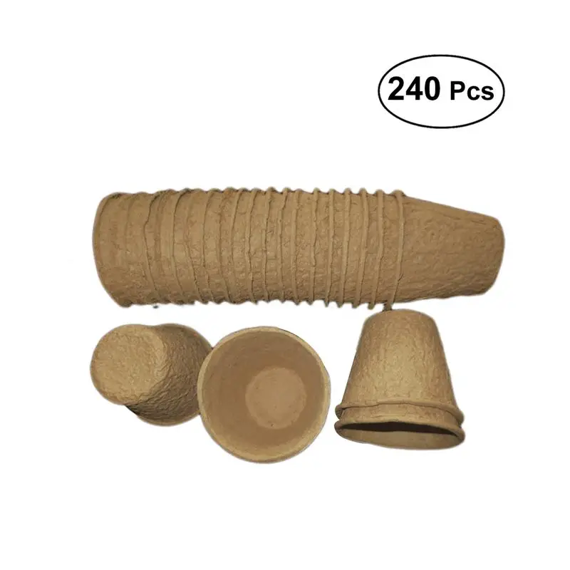 240pcs Starter Trays Kit Biodegradable Pots Eco-Friendly Nursery Plates Nursery Pot Paper Flower Cup Succulent Plant Nursery Cup
240pcs Starter Trays Kit Biodegradable Pots Eco-Friendly Nursery Plates Nursery Pot Paper Flower Cup Succulent Plant Nursery Cup
