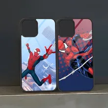 Spiderman Marvel Comics Phone Case PC TPU For Iphone 14 Pro Max 15 13 11 12 Mini 6 8 7 Plus X Xs XR Luxury Design Back Cover